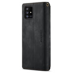 For Samsung Galaxy A51 4G SM-A515 Phone Cases with Strap CASEME C30 Zipper Multiple Card Holder PU Leather Cover