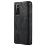 For Samsung Galaxy S22+ 5G Phone Cases with Strap CASEME C30 Zipper Multiple Card Holder PU Leather Cover