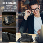 For Samsung Galaxy S22 5G Phone Cases with Strap CASEME C30 Zipper Multiple Card Holder PU Leather Cover