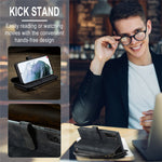 For Samsung Galaxy S21 4G / 5G Phone Cases with Strap CASEME C30 Zipper Multiple Card Holder PU Leather Cover