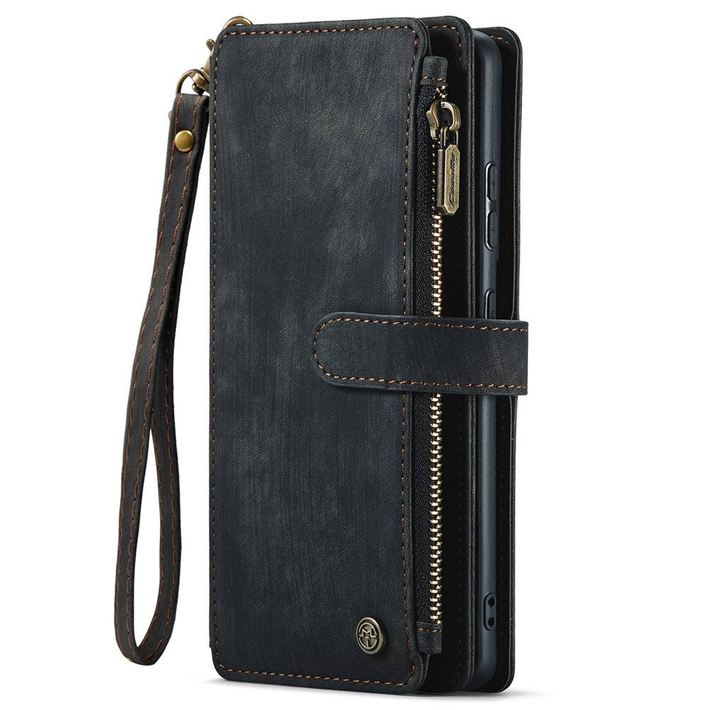 For Samsung Galaxy S20 Ultra 4G / 5G Phone Cases with Strap CASEME C30 Zipper Multiple Card Holder PU Leather Cover