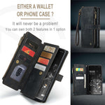 For Samsung Galaxy S20 Ultra 4G / 5G Phone Cases with Strap CASEME C30 Zipper Multiple Card Holder PU Leather Cover