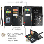 For Samsung Galaxy S20 Ultra 4G / 5G Phone Cases with Strap CASEME C30 Zipper Multiple Card Holder PU Leather Cover
