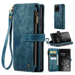 For Samsung Galaxy S20 Ultra 4G / 5G Phone Cases with Strap CASEME C30 Zipper Multiple Card Holder PU Leather Cover