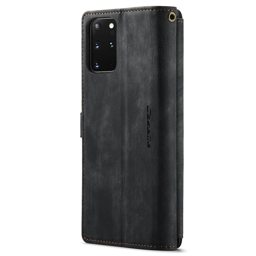 Til Samsung Galaxy S20 Plus 4G / 5G telefoncovers med rem CASEME C30 lynlås og flere kortholdere i PU-læder
