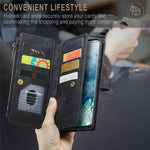 For Samsung Galaxy S20 Plus 4G / 5G Phone Cases with Strap CASEME C30 Zipper Multiple Card Holder PU Leather Cover