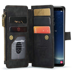 For Samsung Galaxy S20 4G / 5G Phone Cases with Strap CASEME C30 Zipper Multiple Card Holder PU Leather Cover
