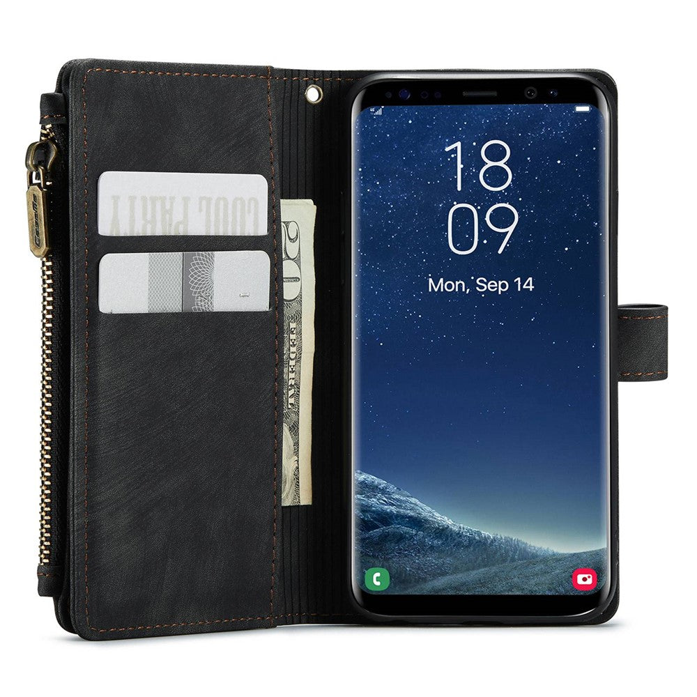 For Samsung Galaxy S20 4G / 5G Phone Cases with Strap CASEME C30 Zipper Multiple Card Holder PU Leather Cover