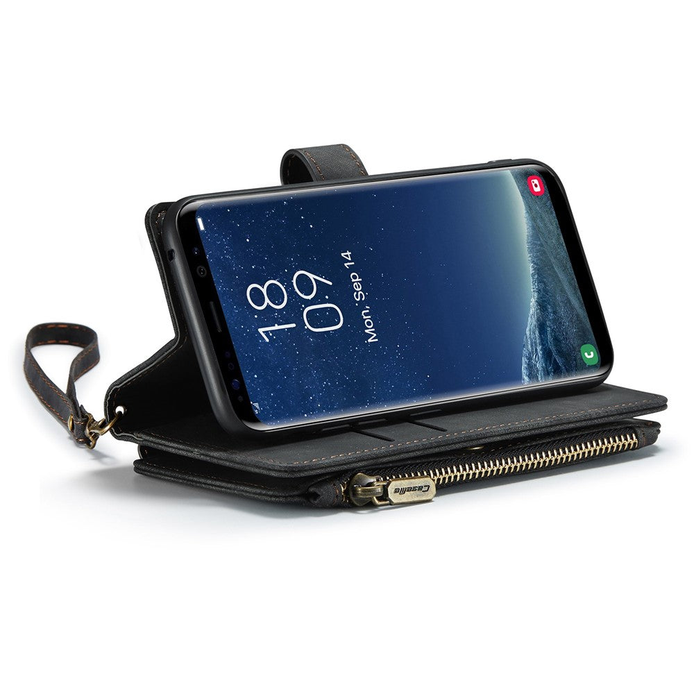 Til Samsung Galaxy S10 Telefoncovers med Rem CASEME C30 Lynlås Flere Kortrum PU Læder Cover
