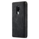For Samsung Galaxy S9+ Phone Cases with Strap CASEME C30 Zipper Multiple Card Holder PU Leather Cover