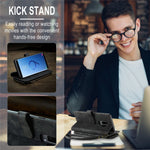 For Samsung Galaxy S9+ Phone Cases with Strap CASEME C30 Zipper Multiple Card Holder PU Leather Cover