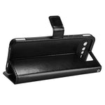 For Asus ROG Phone 6 5G / Phone 6 Pro 5G Crazy Horse Texture Wallet Case PU Leather Stand Wrist Strap Inner TPU Shockproof Flip Cover
