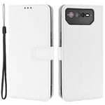 For Asus ROG Phone 6 5G / Phone 6 Pro 5G Diamond Texture Magnetic Closure Handbag PU Leather Stand Flip Wallet Case with Strap