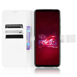 For Asus ROG Phone 6 5G / Phone 6 Pro 5G Diamond Texture Magnetic Closure Handbag PU Leather Stand Flip Wallet Case with Strap
