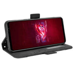 Til Asus ROG Phone 6 5G / Phone 6 Pro 5G PU læder flip cover med stativfunktion, flere kortpladser og pung