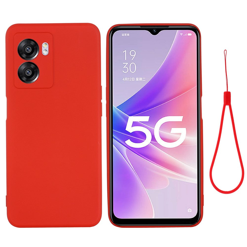 For Oppo A57 (2022) 5G / A77 5G Silicone Soft Phone Case Drop-proof Back Cover Mobile Phone Protector
