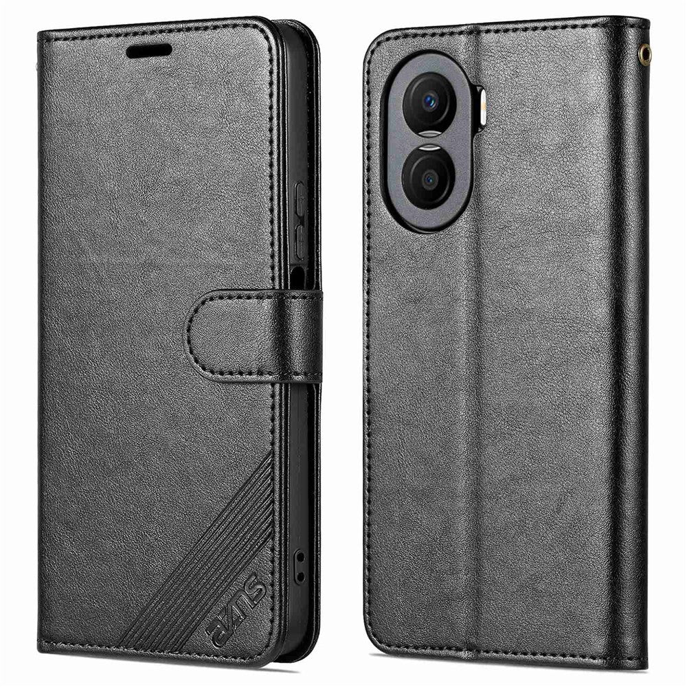 AZNS Anti-fall Flip Wallet Case for Honor X40i 5G, Full Protection PU Leather Phone Cover Shell with Viewing Stand