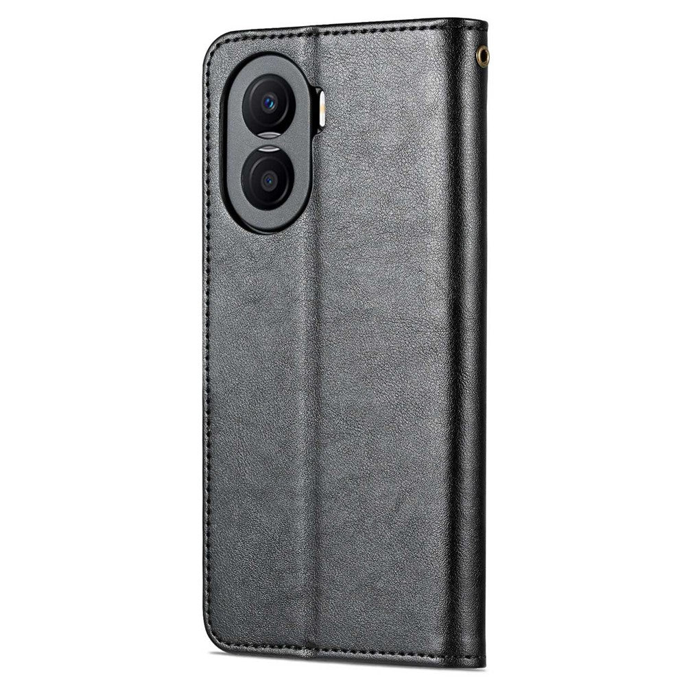 AZNS Anti-fall Flip Wallet Case for Honor X40i 5G, Full Protection PU Leather Phone Cover Shell with Viewing Stand