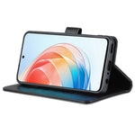 AZNS Anti-fall Flip Wallet Case for Honor X40i 5G, Full Protection PU Leather Phone Cover Shell with Viewing Stand