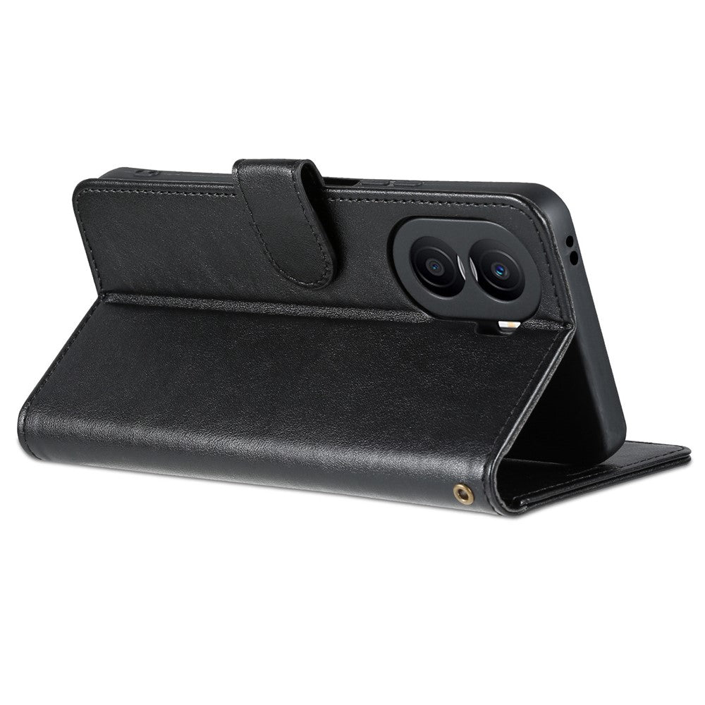 AZNS Anti-fall Flip Wallet Case for Honor X40i 5G, Full Protection PU Leather Phone Cover Shell with Viewing Stand