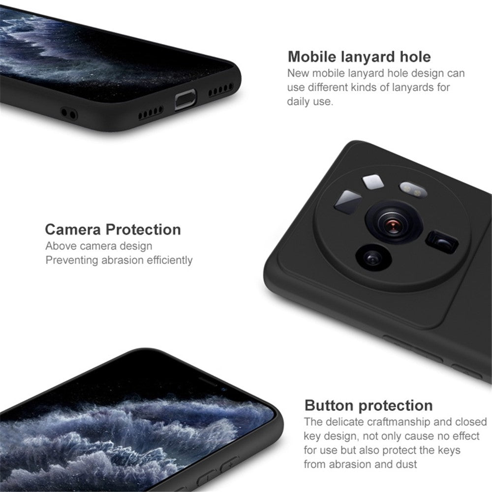 IMAK UC-3 Series for Xiaomi 12S Ultra 5G Ultra Slim Shockproof Soft TPU Phone Case Matte Mobile Phone Back Cover