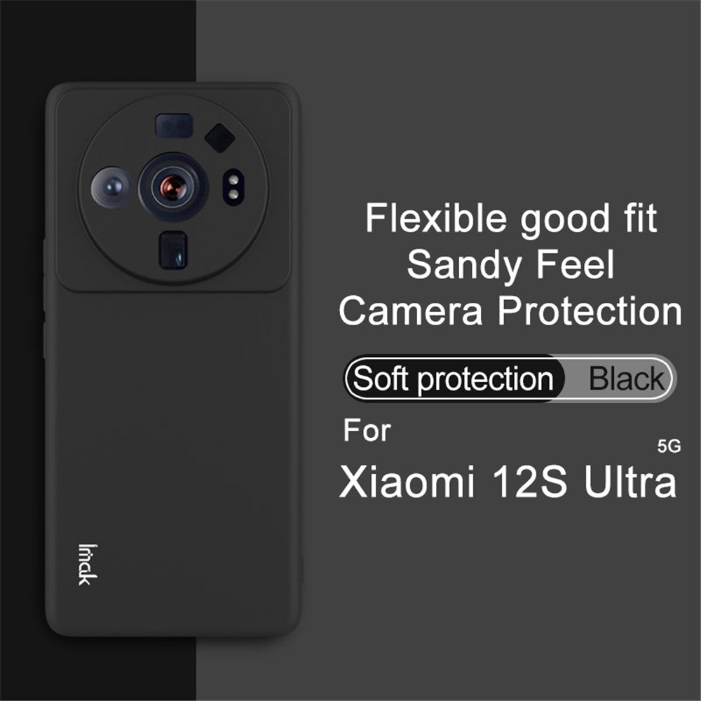 IMAK UC-3-serien för Xiaomi 12S Ultra 5G ultratunt stötsäkert mjukt TPU-mobilskal matt mobilmobilbaksida