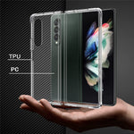 For Samsung Galaxy Z Fold4 5G Transparent Light Slim PC + TPU Hybrid Protective Cover Phone Case
