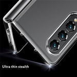 For Samsung Galaxy Z Fold4 5G Transparent Light Slim PC + TPU Hybrid Protective Cover Phone Case