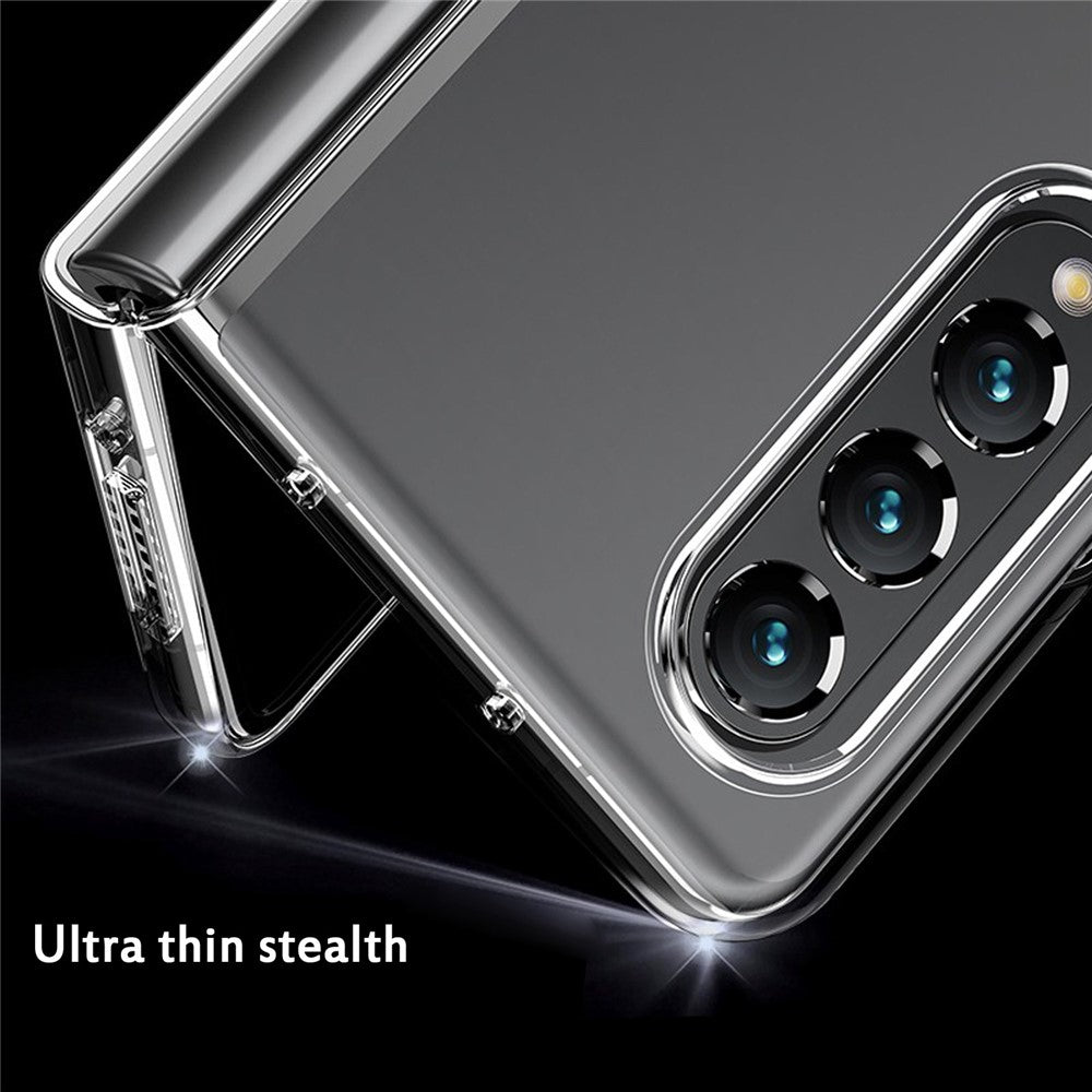For Samsung Galaxy Z Fold4 5G Transparent Light Slim PC + TPU Hybrid Protective Cover Phone Case