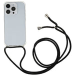 Til iPhone 14 Pro 6.1 tommer krystalklart telefoncover med forstærkede hjørner, anti-fald TPU-cover med snor