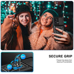 For Oppo Reno7 4G Anti-scratch Phone Cover Slide Camera Protection PC + TPU Ring Kickstand Cell Phone Case