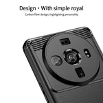 MOFI JK TPU Series-1 for Xiaomi 12S Ultra 5G Anti-scratch Brushed Surface Soft TPU Drop-proof Case Carbon Fiber Phone Shell
