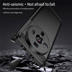 MOFI JK TPU Series-1 for Xiaomi 12S Ultra 5G Anti-scratch Brushed Surface Soft TPU Drop-proof Case Carbon Fiber Phone Shell