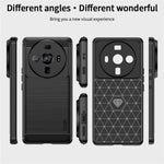 MOFI JK TPU Series-1 for Xiaomi 12S Ultra 5G Anti-scratch Brushed Surface Soft TPU Drop-proof Case Carbon Fiber Phone Shell