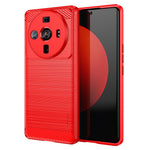 MOFI JK TPU Series-1 for Xiaomi 12S Ultra 5G Anti-scratch Brushed Surface Soft TPU Drop-proof Case Carbon Fiber Phone Shell
