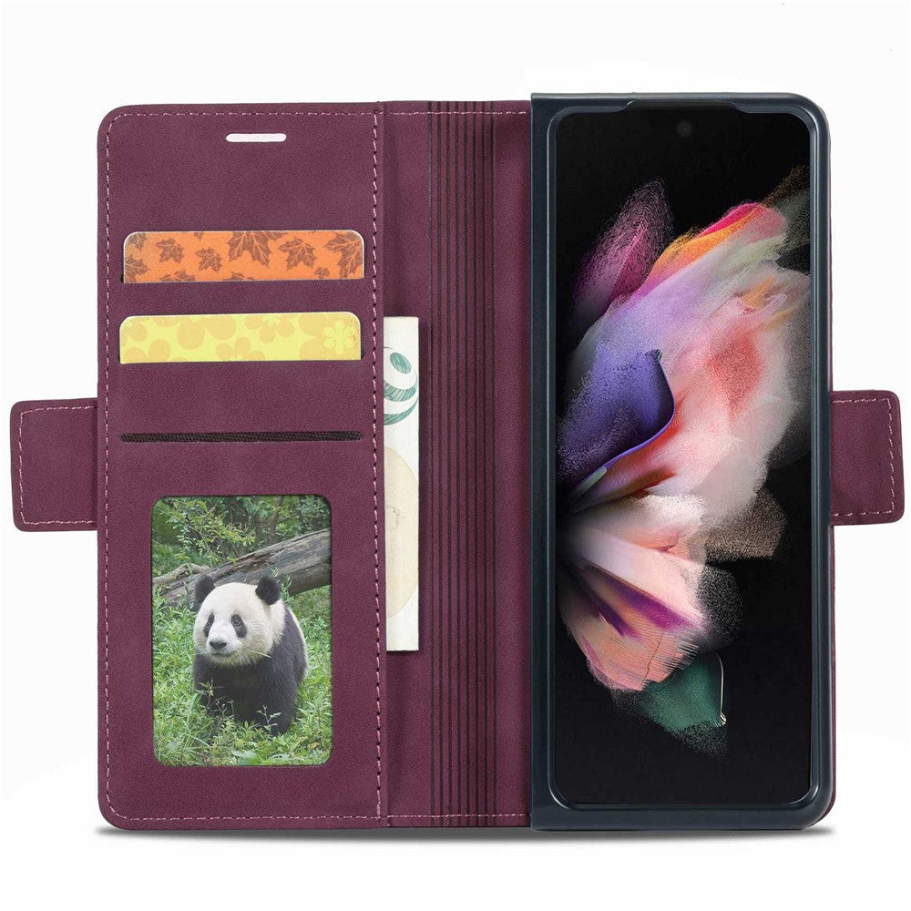 FORWENW F3-Series For Samsung Galaxy Z Fold4 5G Shockproof PU Leather Phone Case Wallet Stand Mobile Phone Flip Cover