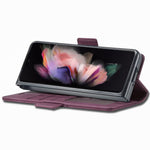 FORWENW F3-Series For Samsung Galaxy Z Fold4 5G Shockproof PU Leather Phone Case Wallet Stand Mobile Phone Flip Cover