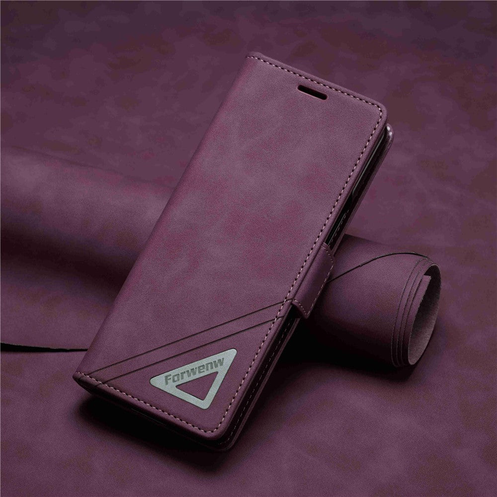 FORWENW F3-Series For Samsung Galaxy Z Fold4 5G Shockproof PU Leather Phone Case Wallet Stand Mobile Phone Flip Cover