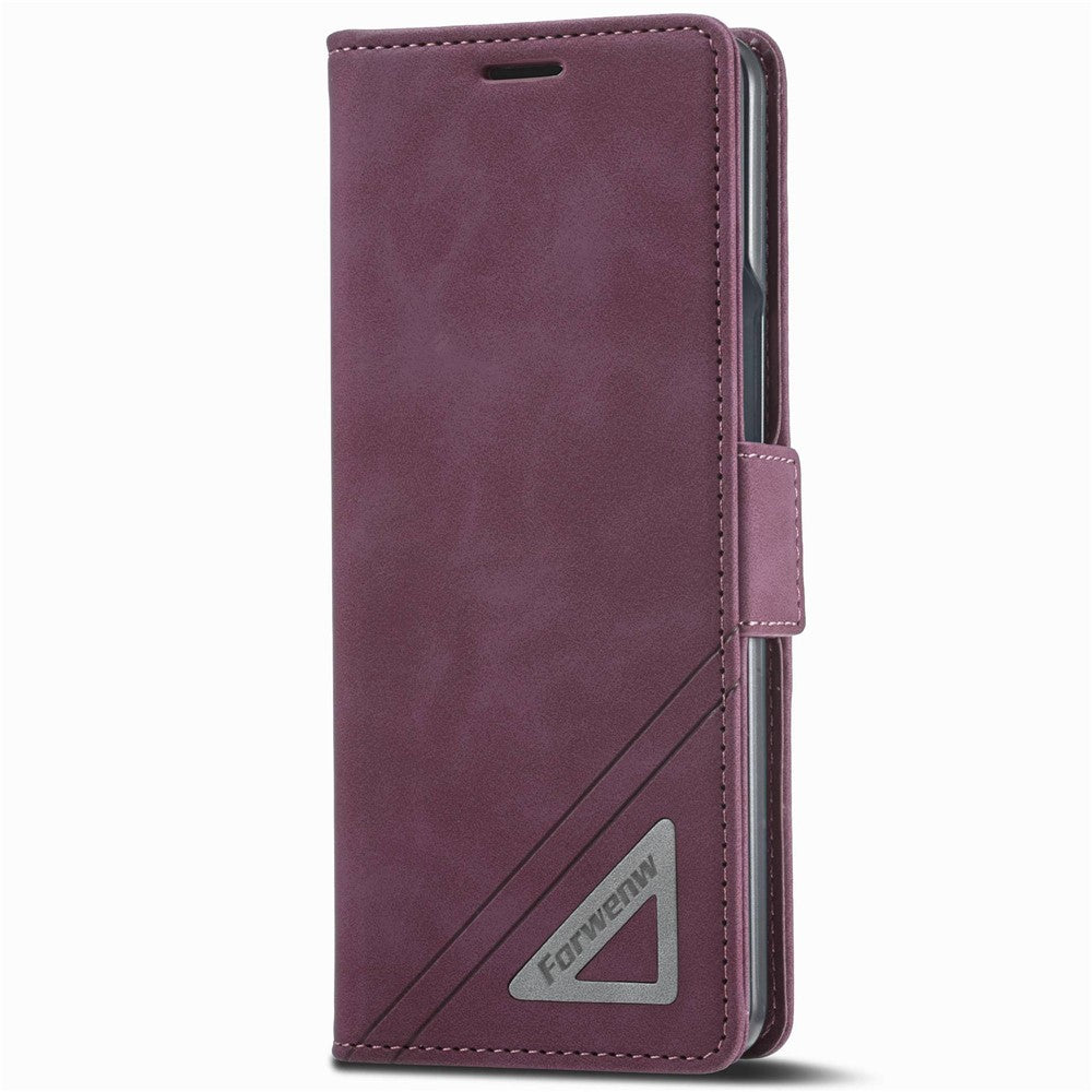FORWENW F3-Series For Samsung Galaxy Z Fold4 5G Shockproof PU Leather Phone Case Wallet Stand Mobile Phone Flip Cover