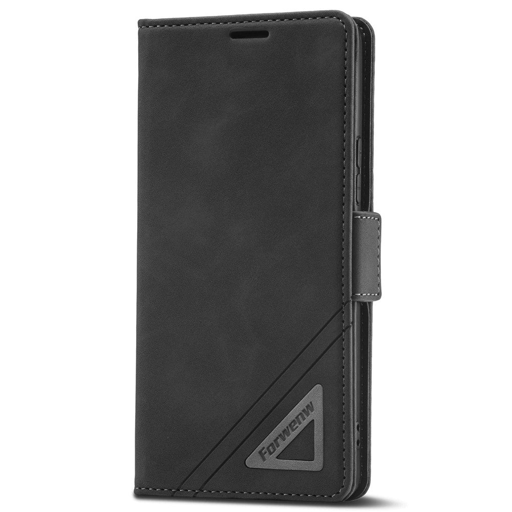 FORWENW F3-serien för Samsung Galaxy F23 5G / M23 5G / A23 5G (Global version) / 4G Fullt skyddande mobilfodral med fällbart plånboksfodral i PU-läder med stativ, korthållare