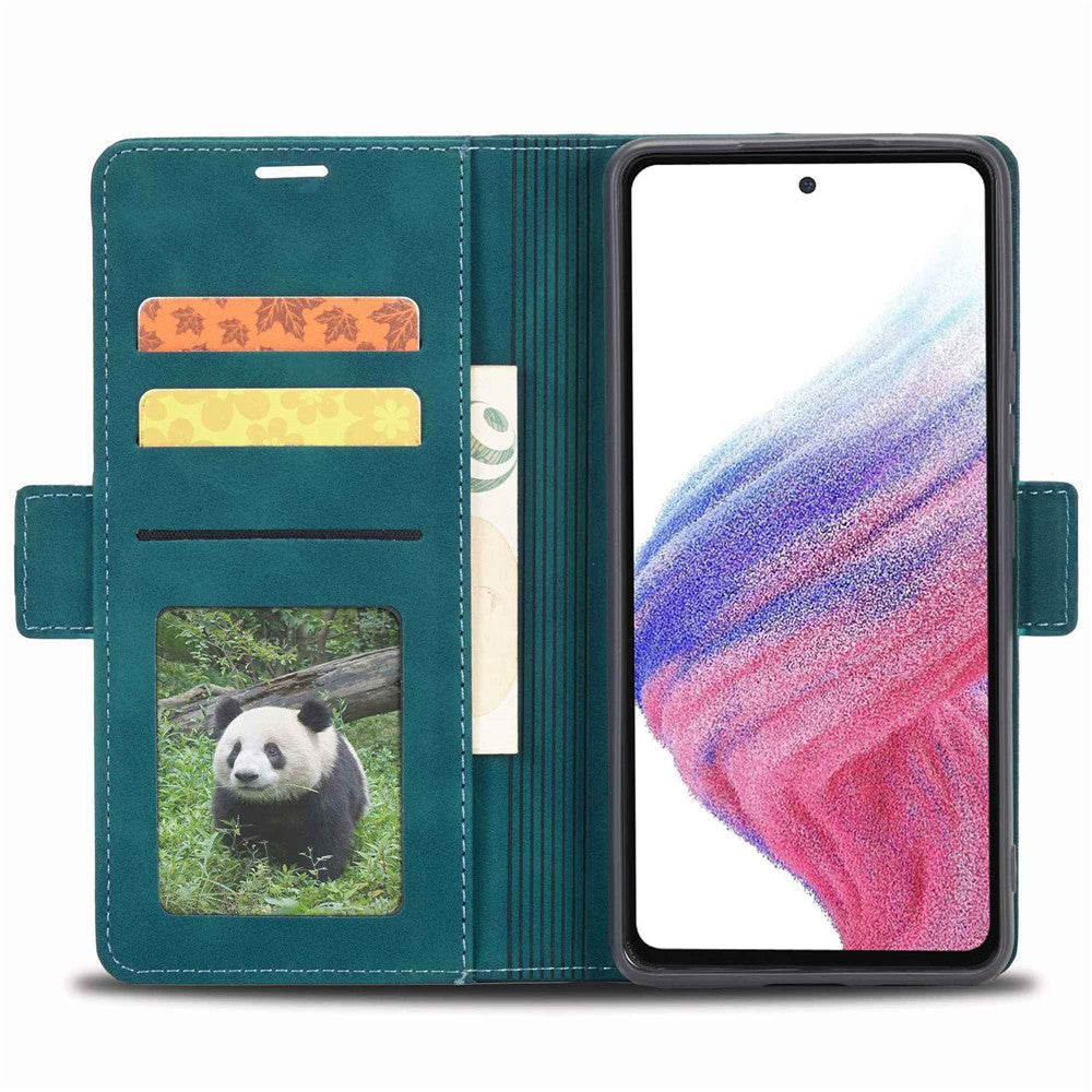 FORWENW F3-serien til Samsung Galaxy A33 5G Ridsefast pungcover i PU-læder med stander