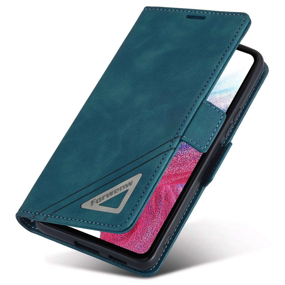 FORWENW F3-serien til Samsung Galaxy A33 5G Ridsefast pungcover i PU-læder med stander