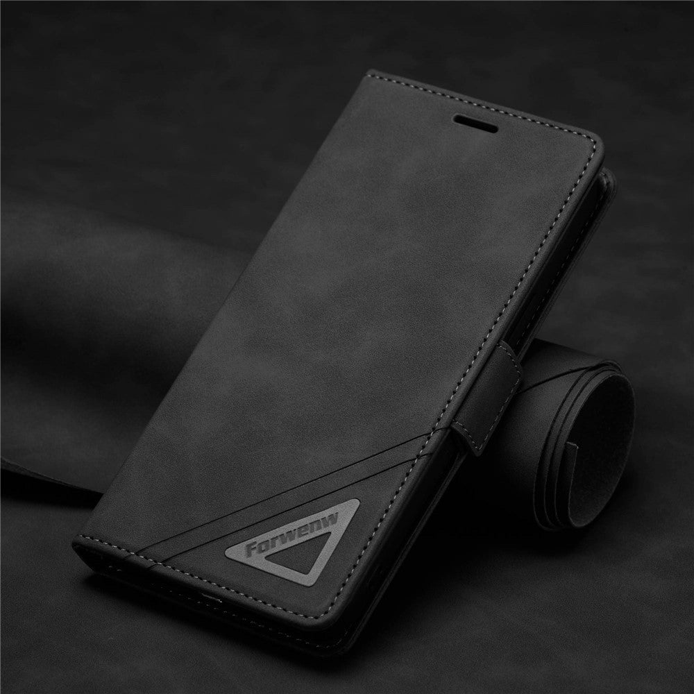 FORWENW F3-Series For iPhone 12 / 12 Pro 6.1 inch All-around Protection Wallet Feature Case PU Leather Magnetic Phone Cover with Stand