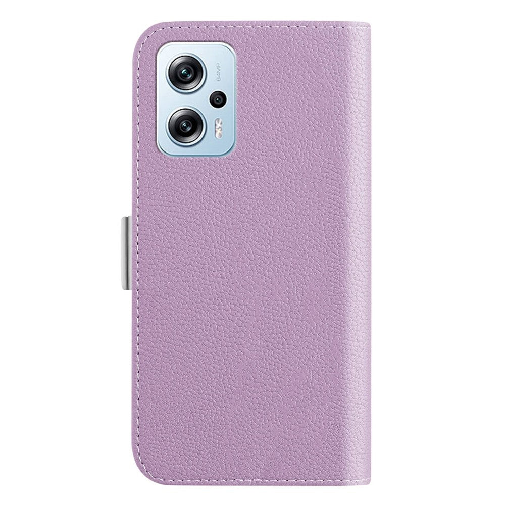 For Xiaomi Redmi Note 11T Pro 5G / Note 11T Pro+ 5G / Note 12T Pro 5G / Poco X4 GT 5G / Redmi K50i 5G Candy Color Full Protection Leather Case Litchi Texture Phone Stand Wallet Cover