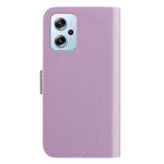 Læderetui med fuld beskyttelse, litchitekstur, stativ og pung i slikfarve til Xiaomi Redmi Note 11T Pro 5G / Note 11T Pro+ 5G / Note 12T Pro 5G / Poco X4 GT 5G / Redmi K50i 5G
