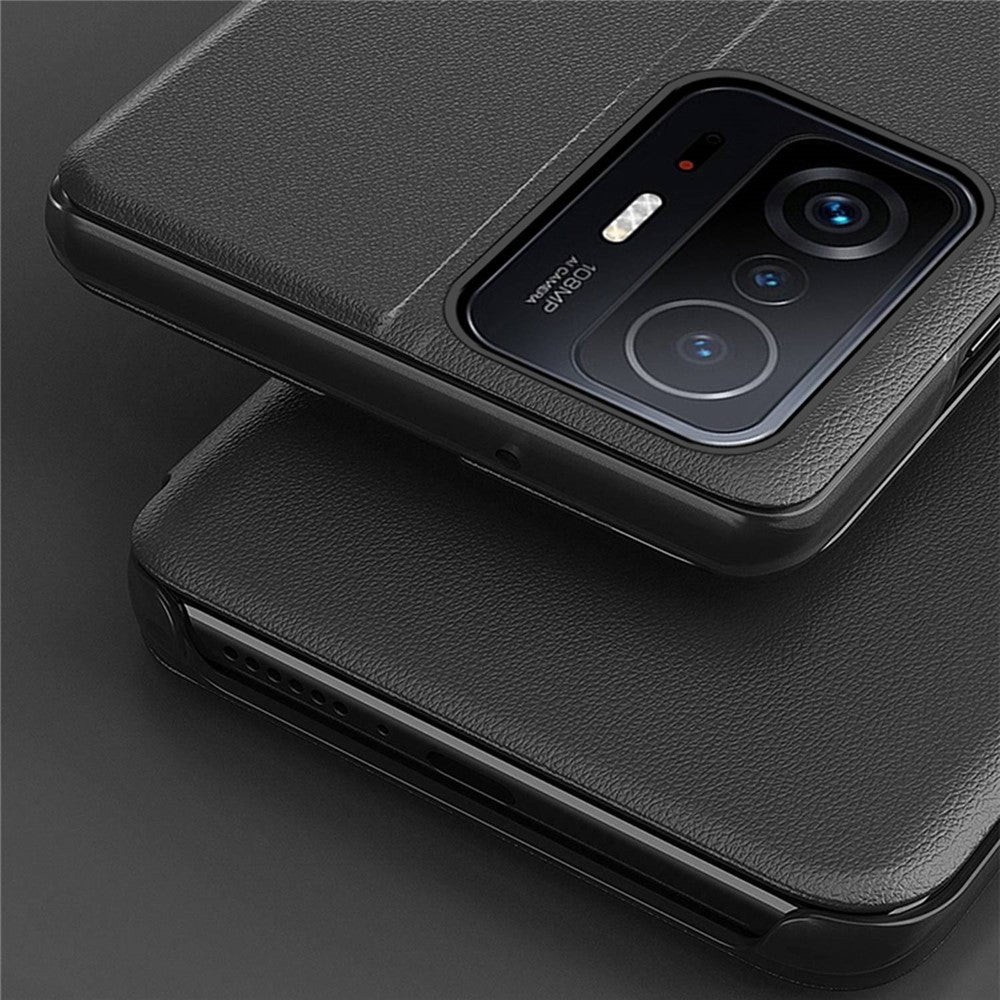 Xiaomi 11T 5G / 11T Pro 5G mobilskal Folio Flip PU Läder Stativfodral