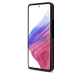 N.BEKUS til Samsung Galaxy A52 4G / 5G / A52s 5G Stødsikkert telefoncover Vertikal kortholder Stander i PU-læder+TPU RFID-blokerende telefoncover