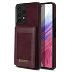 N.BEKUS til Samsung Galaxy A52 4G / 5G / A52s 5G Stødsikkert telefoncover Vertikal kortholder Stander i PU-læder+TPU RFID-blokerende telefoncover