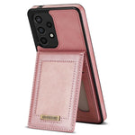 N.BEKUS til Samsung Galaxy A52 4G / 5G / A52s 5G Stødsikkert telefoncover Vertikal kortholder Stander i PU-læder+TPU RFID-blokerende telefoncover