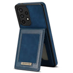 N.BEKUS til Samsung Galaxy A52 4G / 5G / A52s 5G Stødsikkert telefoncover Vertikal kortholder Stander i PU-læder+TPU RFID-blokerende telefoncover